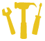 Yellow tool icon